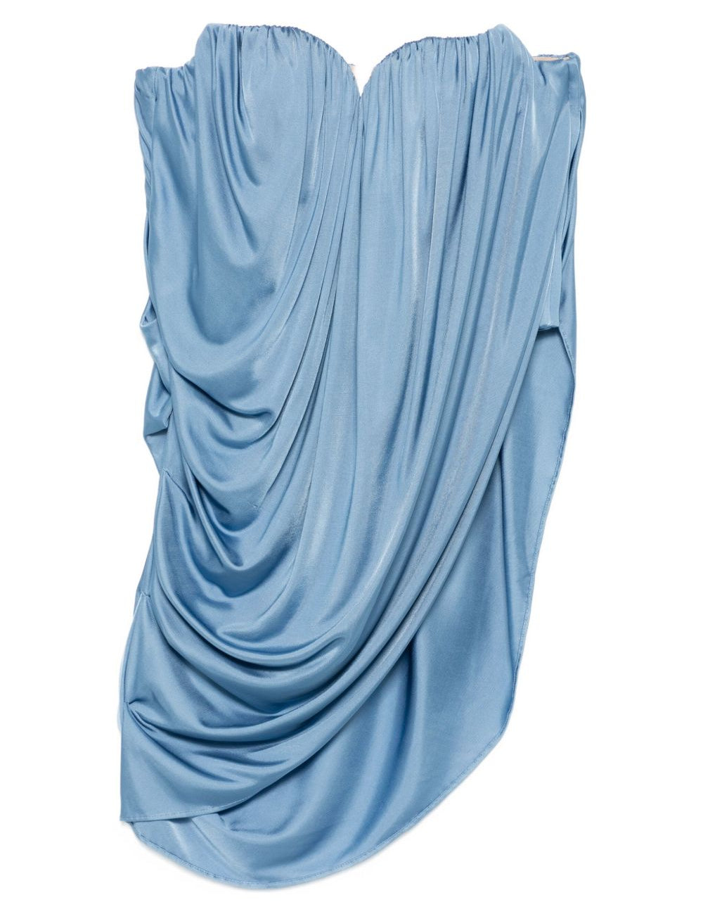Top senza spalline drappeggiato in blu Giuseppe di morabito - donna 