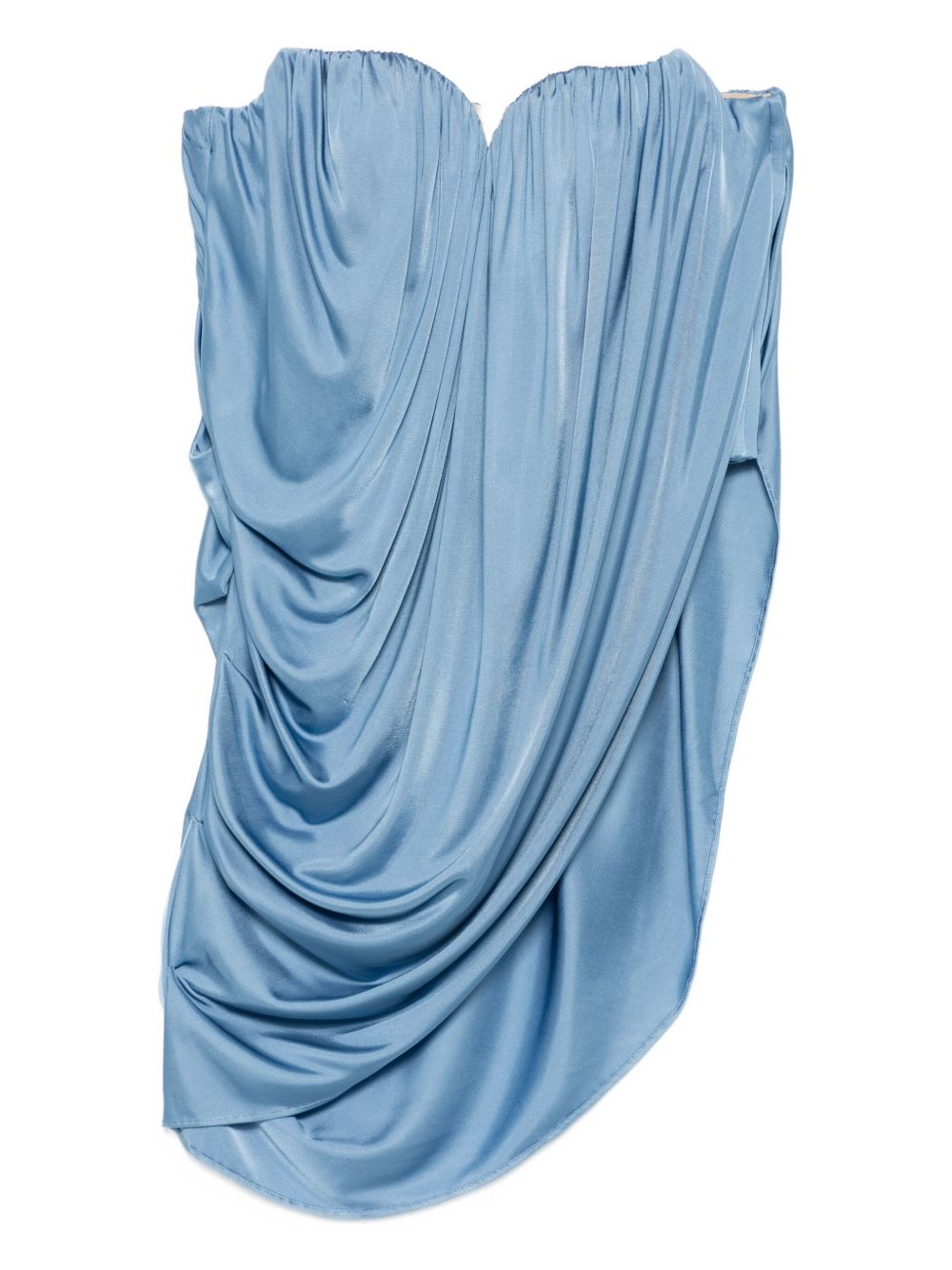 Top senza spalline drappeggiato in blu Giuseppe di morabito - donna 