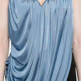 Top senza spalline drappeggiato in blu Giuseppe di morabito - donna 