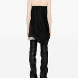 Top senza spalline drappeggiato in nero Giuseppe di morabito - donna 
