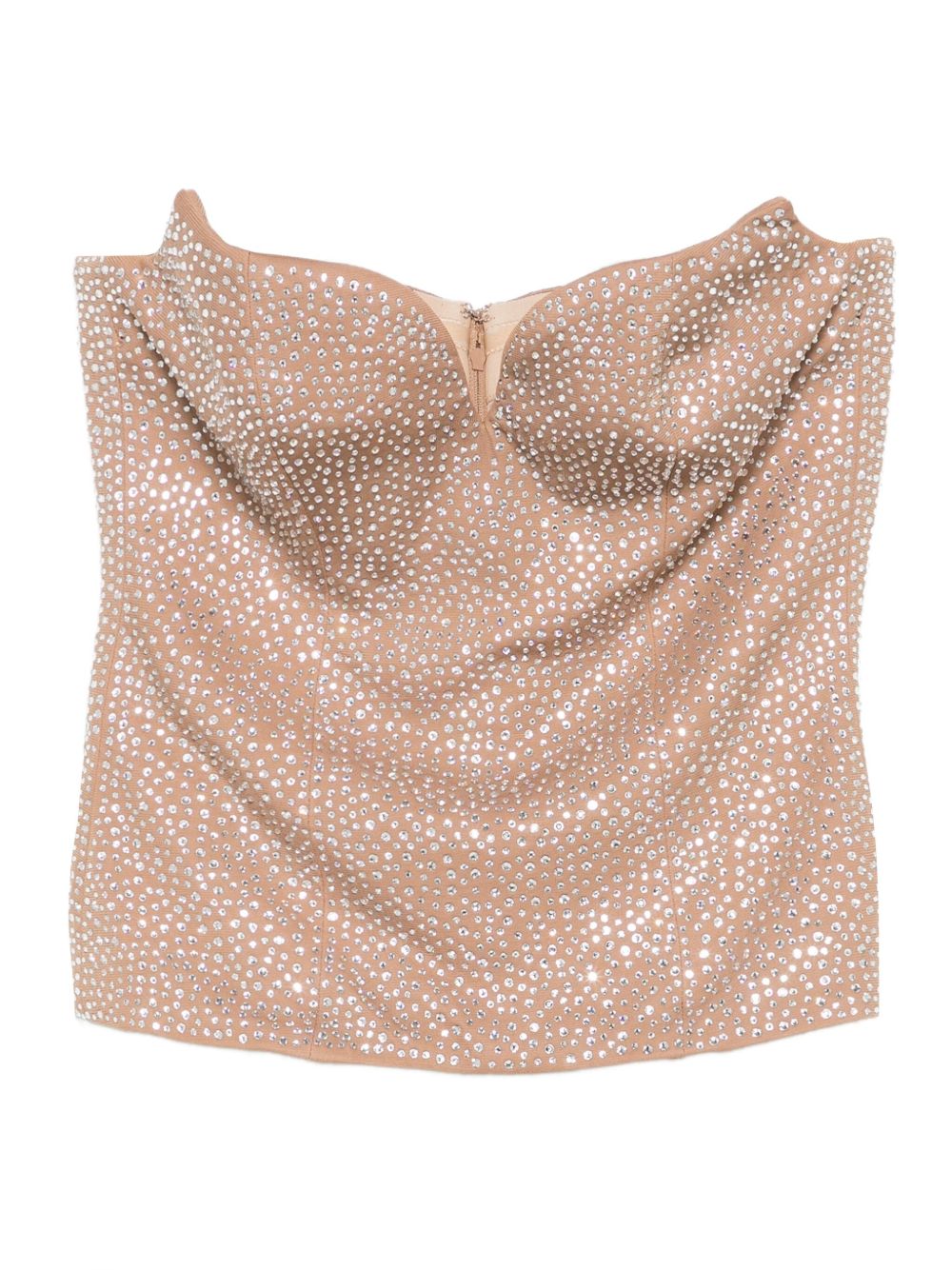 Top senza spalline decorato in beige Giuseppe di morabito - donna 