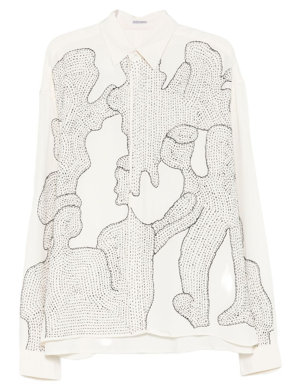 Camicia con stampa grafica in bianco Glass cypress - uomo 