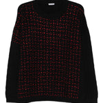 Maglione con lavorazione intrecciata in nero Glass cypress - uomo 