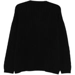 Maglione con lavorazione intrecciata in nero Glass cypress - uomo 