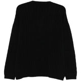 Maglione con lavorazione intrecciata in nero Glass cypress - uomo 