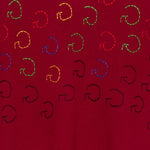 Gilet con ricamo in rosso Glass cypress - uomo 