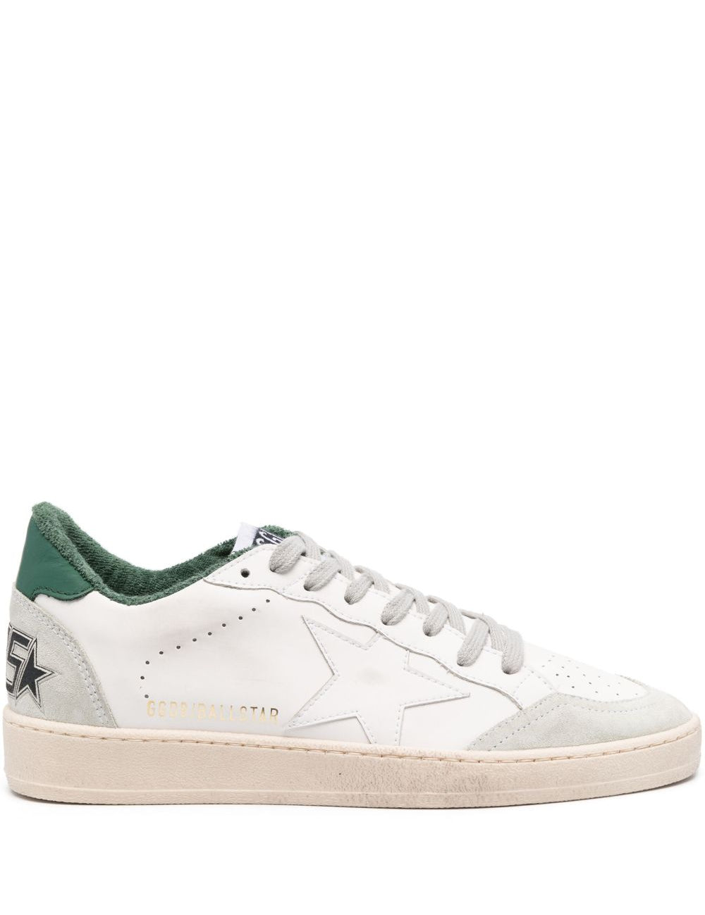 Sneakers ball star in bianco, grigio e verde GOLDEN GOOSE - uomo 