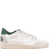 Sneakers ball star in bianco, grigio e verde GOLDEN GOOSE - uomo 