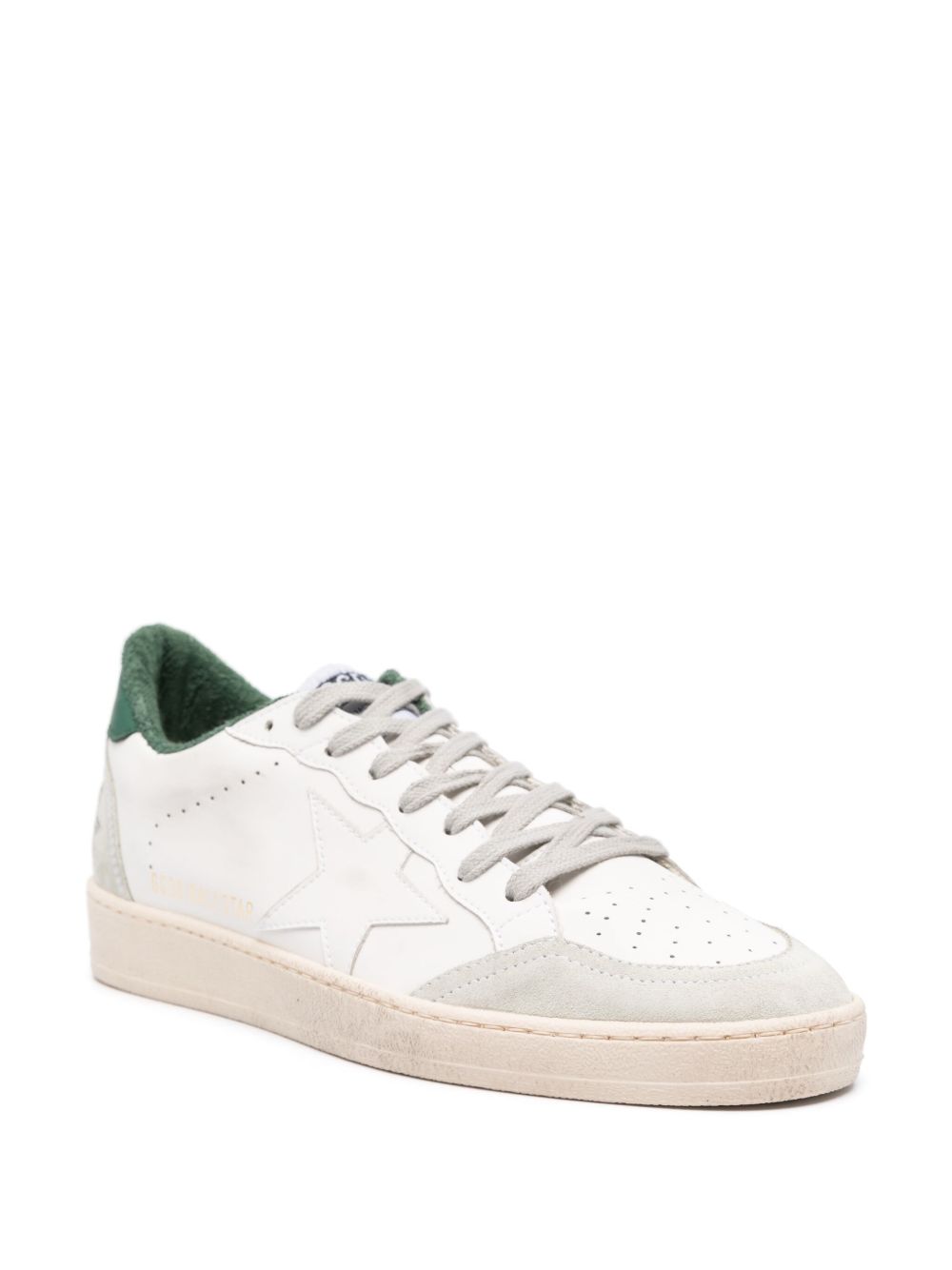 Sneakers ball star in bianco, grigio e verde GOLDEN GOOSE - uomo 