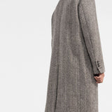 Cappotto monopetto con applicazione in grigio GOLDEN GOOSE - uomo 