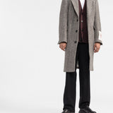 Cappotto monopetto con applicazione in grigio GOLDEN GOOSE - uomo 