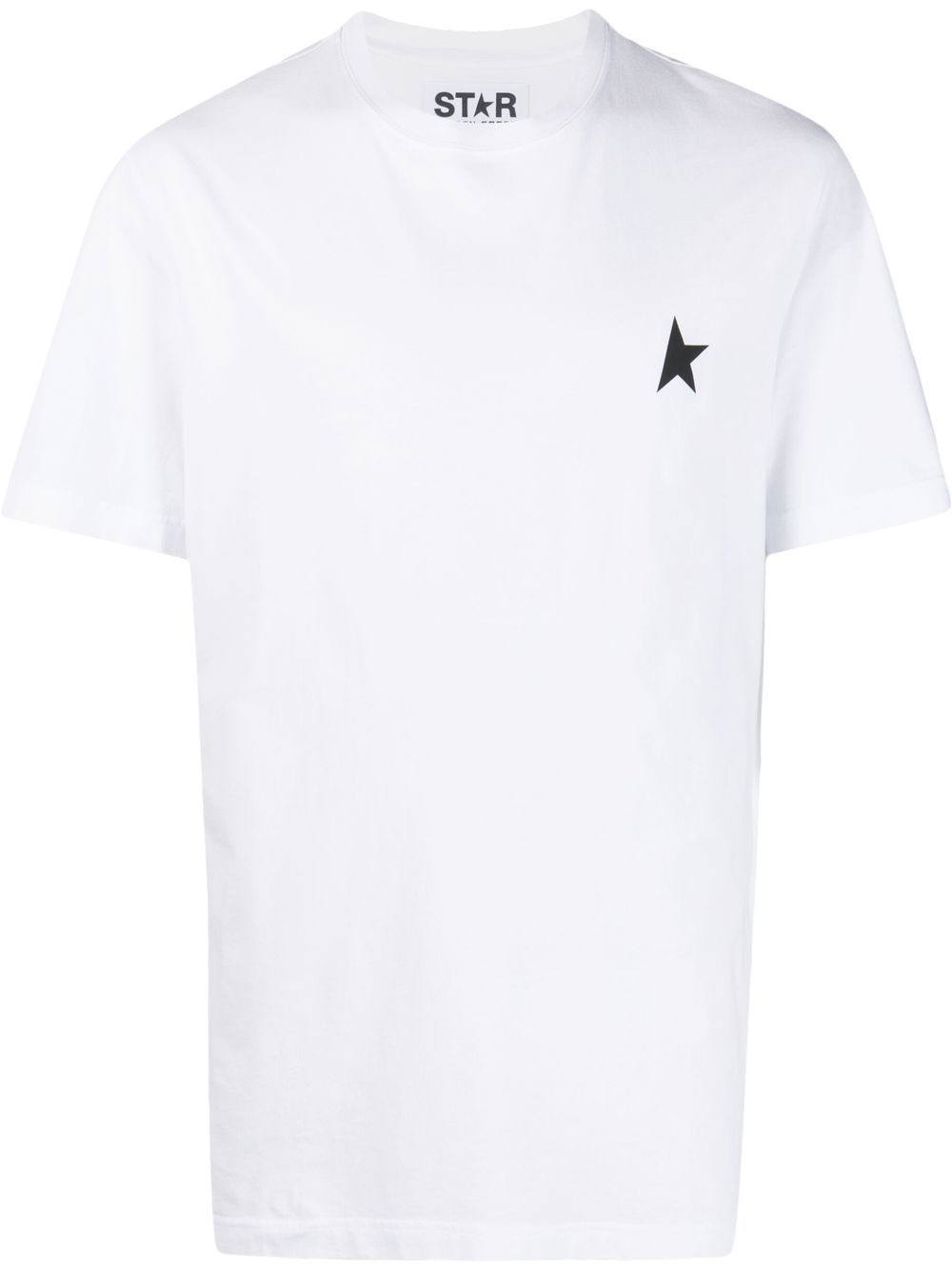 T-shirt con logo One Star in bianco Golden goose - uomo 