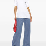 T-shirt con logo One Star in bianco Golden goose - uomo 