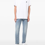 T-shirt con logo One Star in bianco Golden goose - uomo 