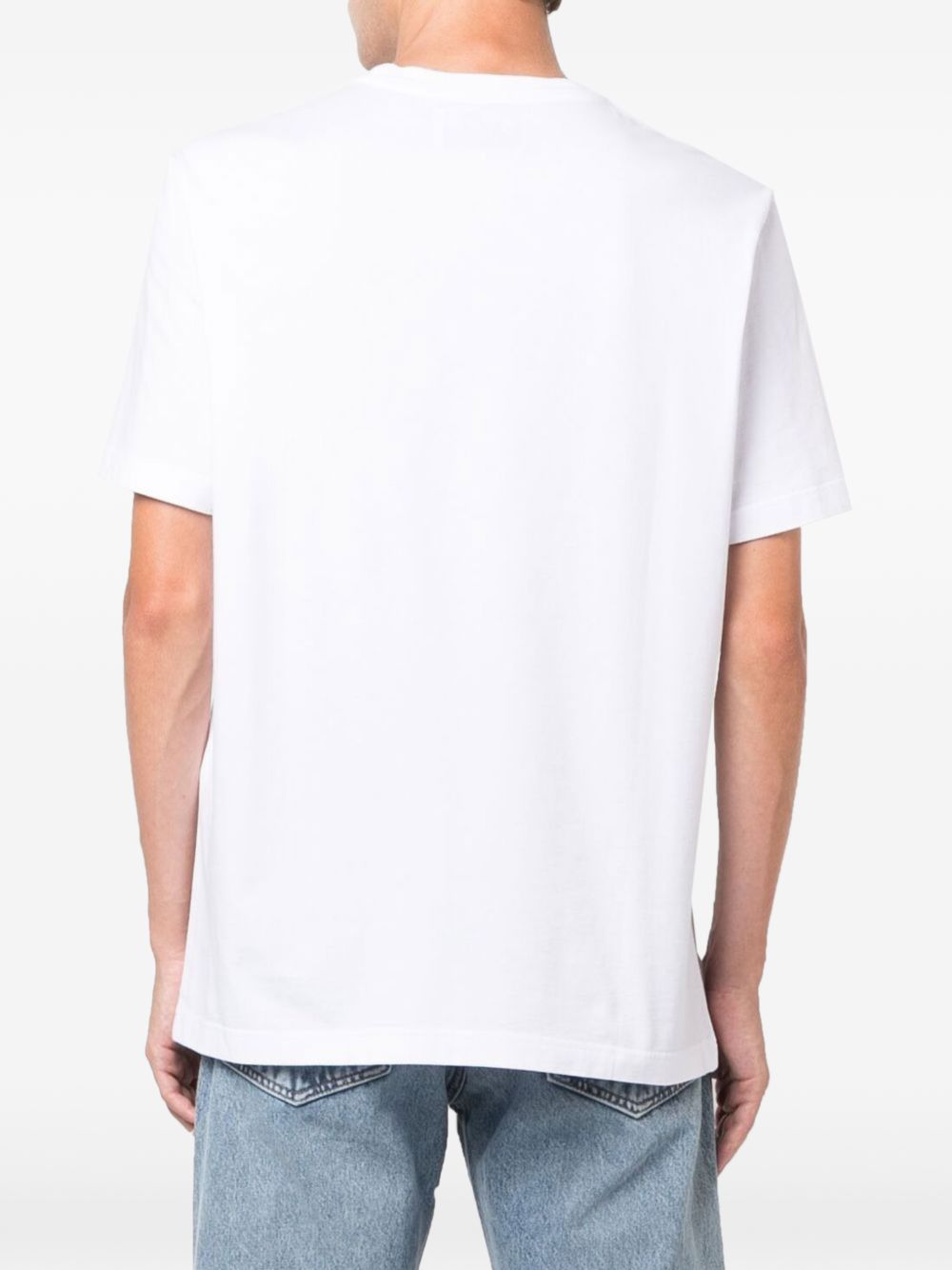 T-shirt con logo One Star in bianco Golden goose - uomo 