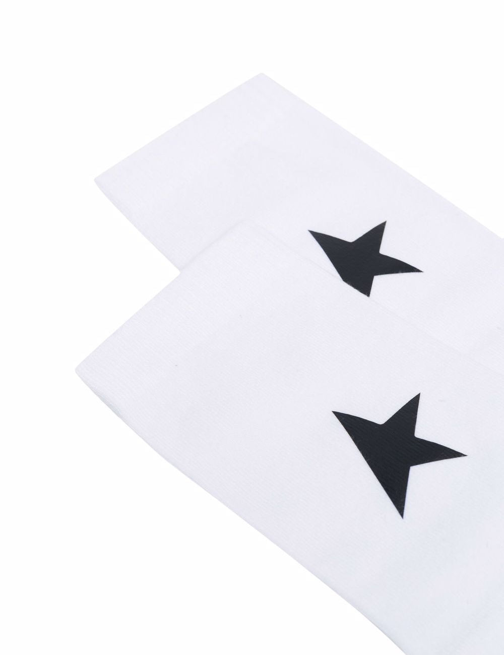 Calzini alla caviglia a costine con stampa logo stella in bianco Golden goose - unisex 
