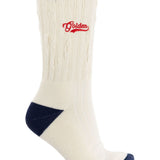 Calzini con logo ricamato in bianco Golden goose - unisex 