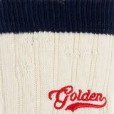 Calzini con logo ricamato in bianco Golden goose - unisex 