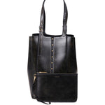 Borsa shopping 24.7 in pelle in nero Golden goose - donna 