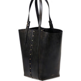 Borsa shopping 24.7 in pelle in nero Golden goose - donna 
