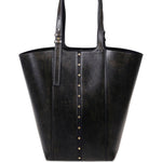 Borsa shopping 24.7 in pelle in nero Golden goose - donna 