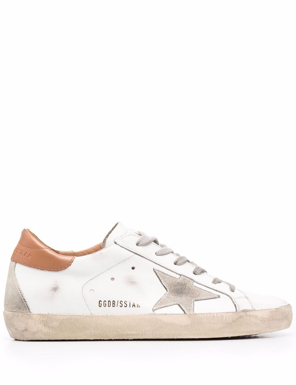 Sneakers super star in bianco e beige Golden goose - donna 