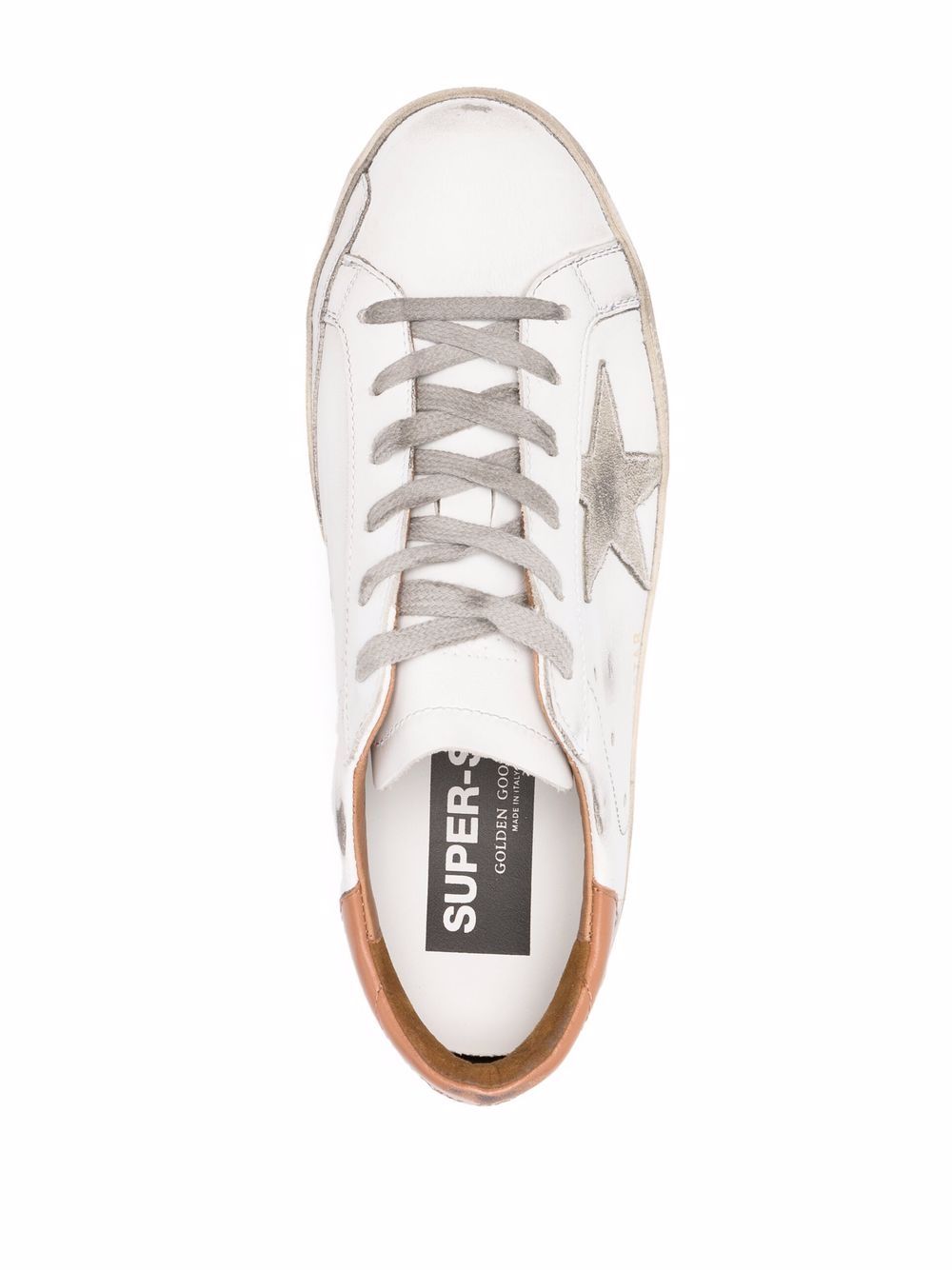 Sneakers super star in bianco e beige Golden goose - donna 