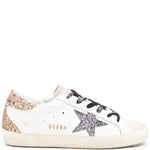 Sneakers super star in bianco, grigio e oro - GOLDEN GOOSE -  donna 