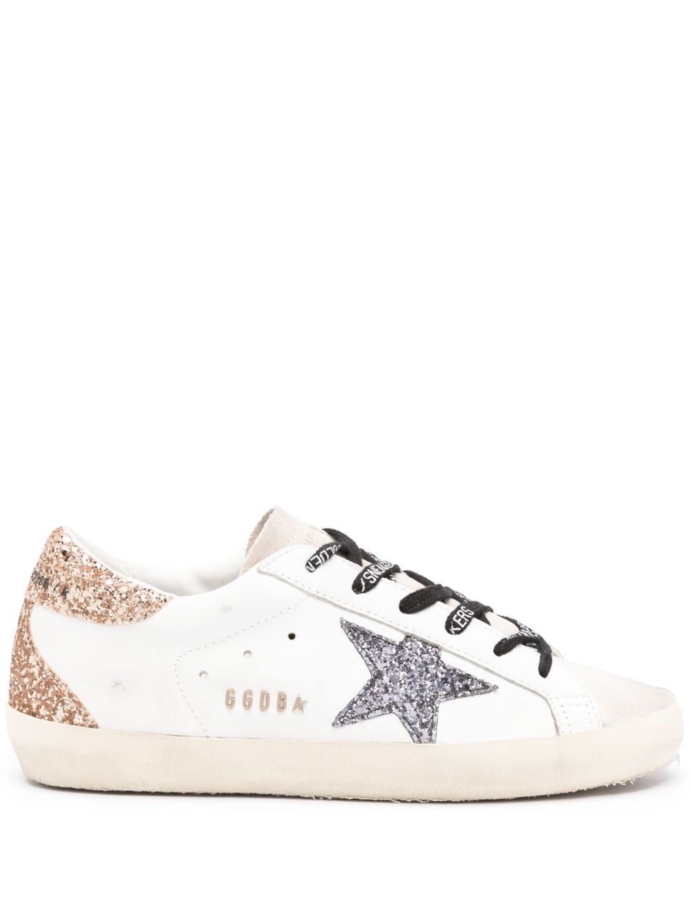 Sneakers super star in bianco, grigio e oro - GOLDEN GOOSE -  donna 