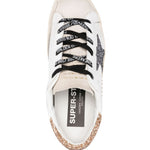 Sneakers super star in bianco, grigio e oro - GOLDEN GOOSE -  donna 