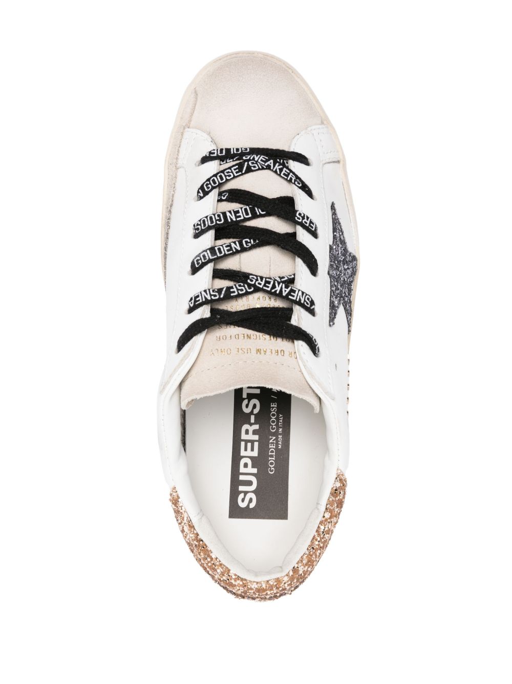 Sneakers super star in bianco, grigio e oro - GOLDEN GOOSE -  donna 