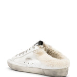 Mules-sneakers Super-Star in bianco, argento e beige - GOLDEN GOOSE donna 