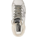 Mules-sneakers Super-Star in bianco, argento e beige - GOLDEN GOOSE donna 