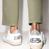 Sneakers ball star in bianco e grigio - GOLDEN GOOSE -  donna 