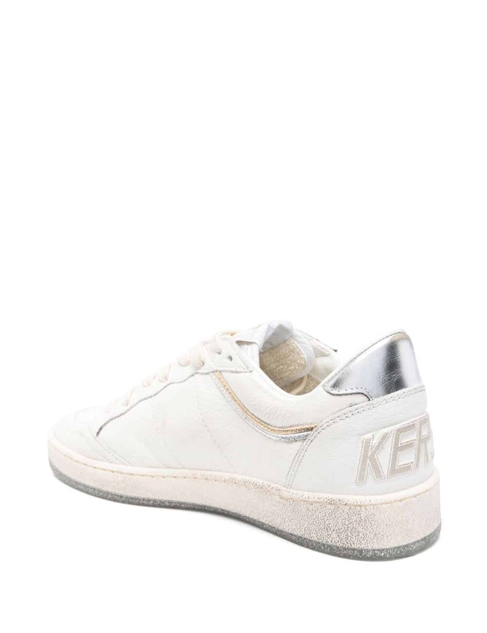 Sneakers Ball Star in bianco e argento 