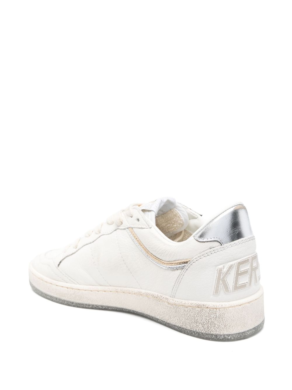 Sneakers Ball Star in bianco e argento 