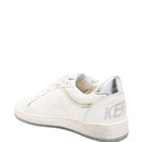 Sneakers Ball Star in bianco e argento 