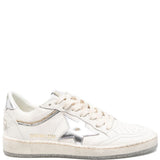 Sneakers Ball Star in bianco e argento 