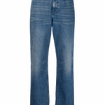 Jeans a gamba ampia in blu Golden goose - donna 