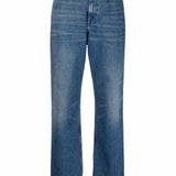 Jeans a gamba ampia in blu Golden goose - donna 