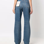 Jeans a gamba ampia in blu Golden goose - donna 