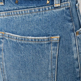 Jeans a gamba ampia in blu Golden goose - donna 