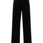 Jeans a gamba affusolata con cristalli in nero Golden goose - donna 