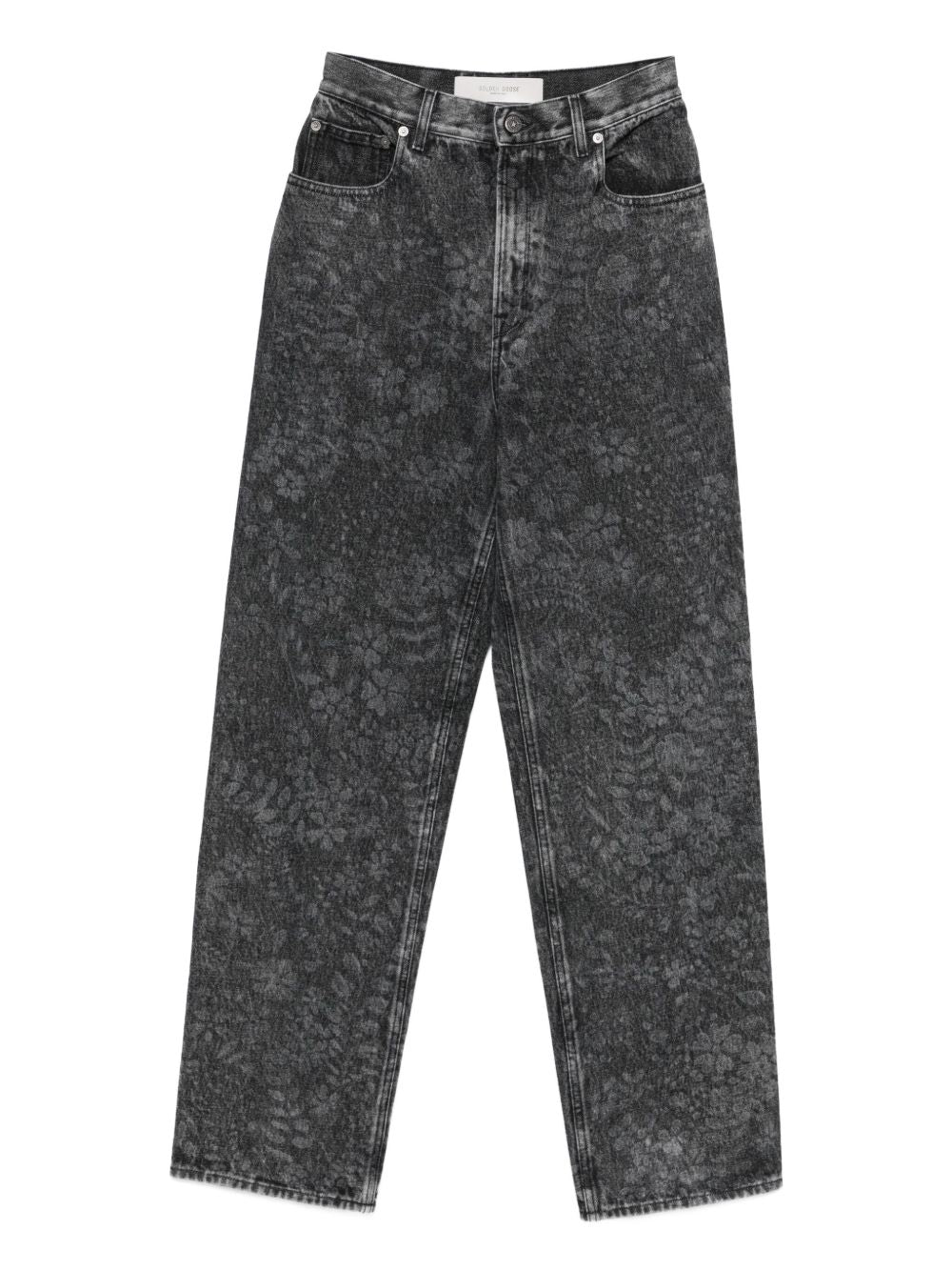 Jeans a gamba dritta in nero Golden goose - donna 