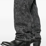 Jeans a gamba dritta in nero Golden goose - donna 