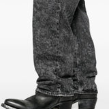 Jeans a gamba dritta in nero Golden goose - donna 