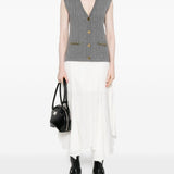 Gilet in maglia con bottoni in grigio Golden goose - donna 