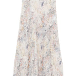 Gonna plissettata con paillettes in bianco Golden goose - donna 