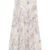 Gonna plissettata con paillettes in bianco Golden goose - donna 