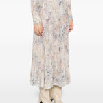 Gonna plissettata con paillettes in bianco Golden goose - donna 